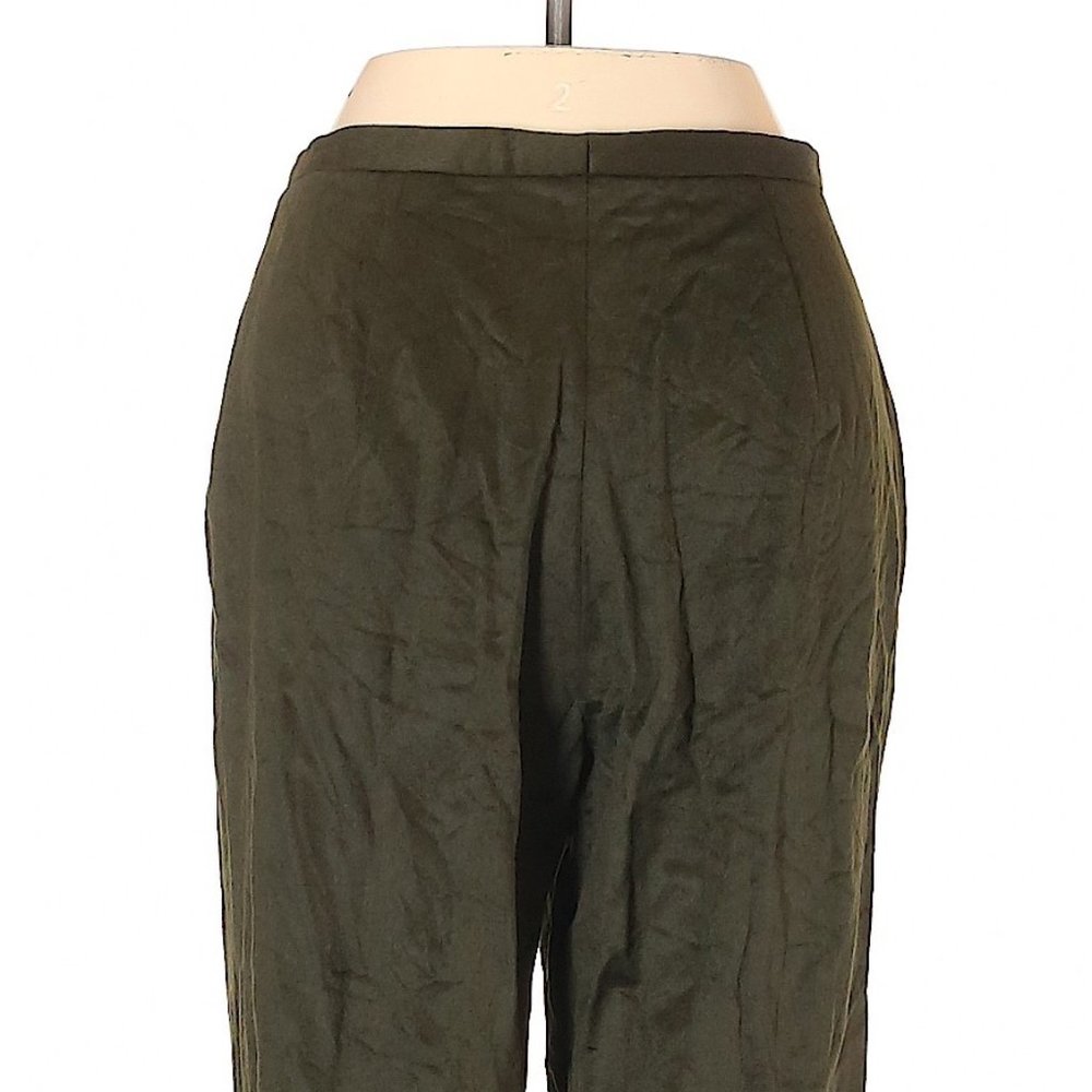 Luciano Barbera At Richards Greenwich Dark Green High Rise Soft Casual Pants View 4